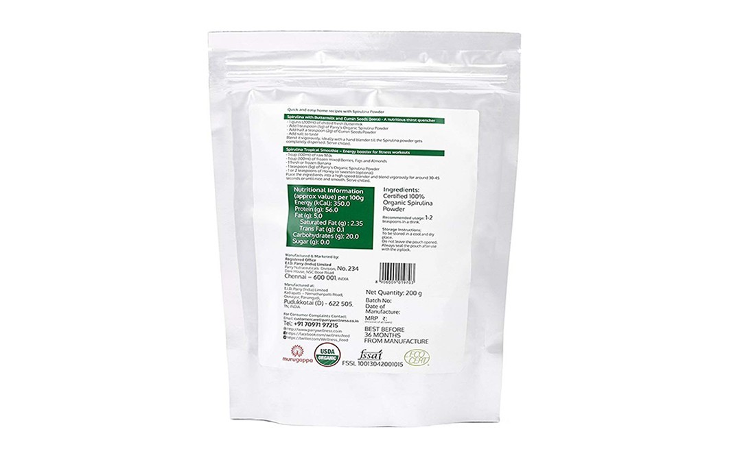 Parry's Organic Spirulina    Pack  200 grams